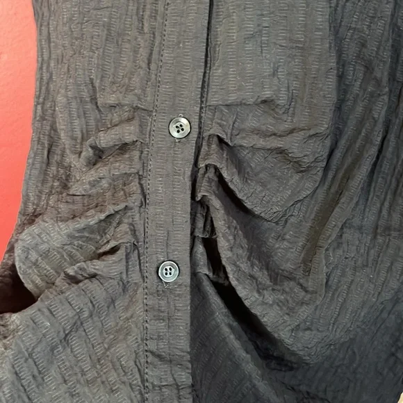 BNWOT WoWo black button down long sleeve top - Picture 3 of 13